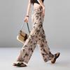 SOFSIL Women's Vintage Print Wide-Leg Casual Pants