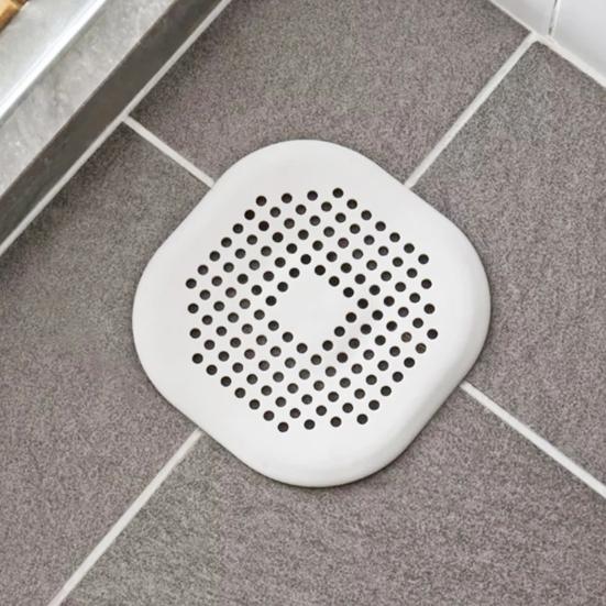 3/5/10Pcs Floor Drain Mat Easy Installation Effective Residue Filter Anti-clog Shower Drain Cover Leak-proof Drain Strainer