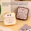 1PC Handheld Palm Cartoon Bread Whack-a-mole Game Console Electronic Luminous Toy Small Pendant Keychain