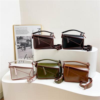 New Geometric Bag Classic Versatile Handbag Women's Bag Casual Fashion Shoulder Bag Niche Light Luxury Women's Messenger Bag