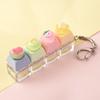 4-Key Reduce Pressure Toy Fruit Mini Keychain Pendant Push Button Keychain  Reduce Anxiety