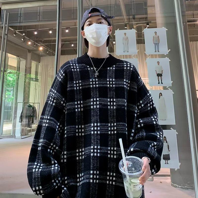 

Осенние и зимние свитера для мужчин, весенний и осенний стиль, ленивый стиль, свободные свитера-пуловеры, модные и универсальные свитера, куртки 2XL