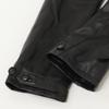 CINQUANTA 2325-1-1118 Black Lambskin Double Rider's Jacket Jacket 38 blackUsed