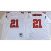 Rugby Jersey Atlanta Falcons Hall Of Fame 21 Retro Limited Edition Cotton Sports Uniform Men Women