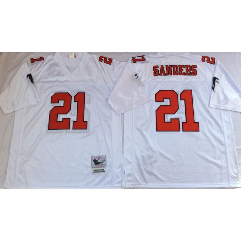 Rugby Jersey Atlanta Falcons Hall Of Fame 21 Retro Limited Edition Cotton Sports Uniform Men Women