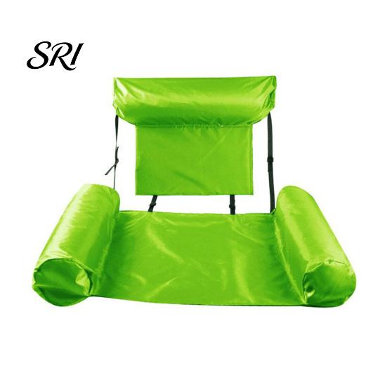 Outdoor Inflatable Lounger Pool Float Chair, Adult Heavy Duty Floats , Floating Water Wide Bed Lounge Chairs, Blow Up Floaties for Summer Fun