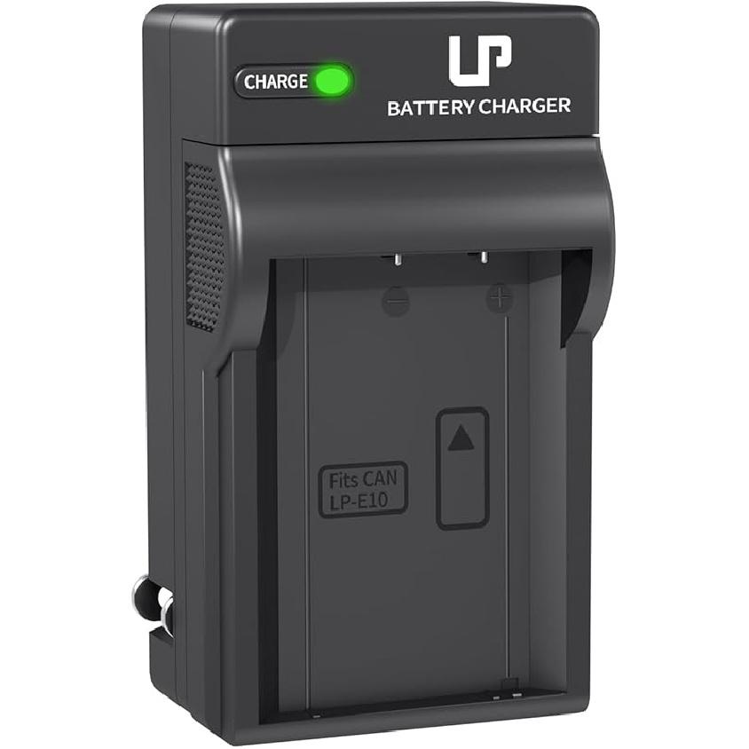 LP LP-E10 Battery Rechargeable, Charger Compatible with Canon EOS Rebel T7, T6, T5, T3, T100, 4000D, 3000D, 2000D, 1500D, 1300D, 1200D, 1100D & More