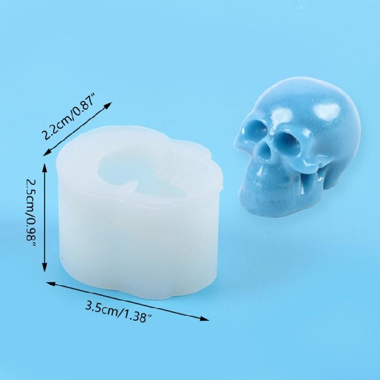 Skull Crystal Epoxy Resin Molds Skull Pendant Silicone Molds Jewelry Making Tool Casting Molds
