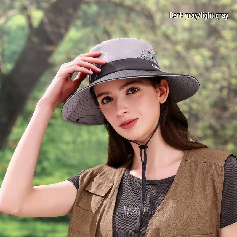 Premium Outdoor Sun Protection Mountaineering Hat - Large Brim, Breathable, Unisex