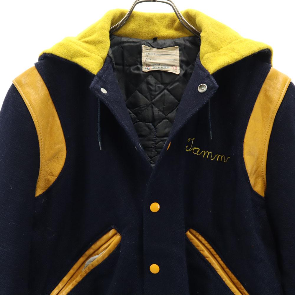 DeLONG 70s Vintage Sailor Star Long Sleeve Stajan 38 Navy System Men's Used