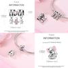 New In MotherS Day Copper Charm Mom Mother Family Charm Bead Fits Genuine Bracelets DoItYourself Woman Jewellery Gifts