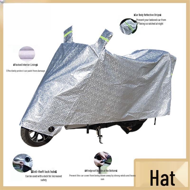 Miling Aluminum Motorcycle/E-Bike Cover XL