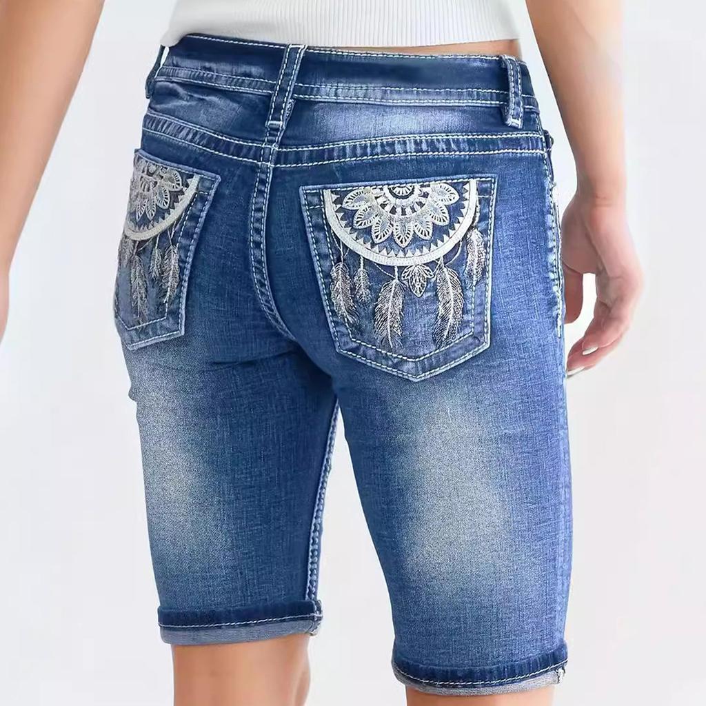 Women's Denim Classic Versatile High Waist Fashionable Shorts