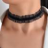 1pc Elegant Retro 90s White Lace Elastic Tattoo Chokers Collar Necklace Women Party Jewelry Accessories