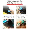 High Temp Resistant Silicone Hair Comb Deep Cleaning and Scalp Massage Brush for Shower and Spa Beauty