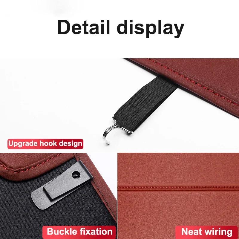 High Quality Car Seat Back Protector Leather Cover For Kia Ceed Sportage Picanto Cerato Seltos Soul Rio 3 4 5 2021 2020 GT