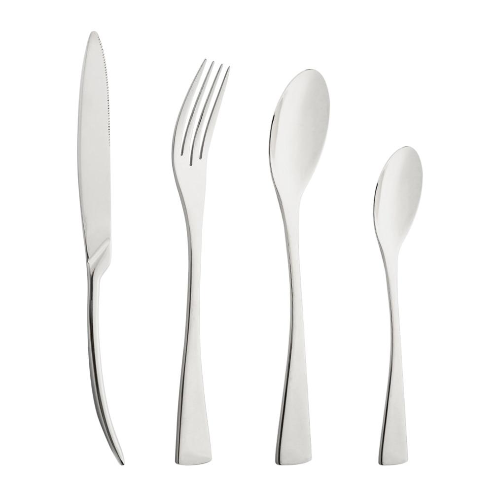 

Фіолетовий 304 Посуд з нержавіючої сталі Дзеркало Розкішні столові прибори Ніж Виделка Ложка Столовий посуд Західна їжа Ресторан посудомийна машина Сейф срібний