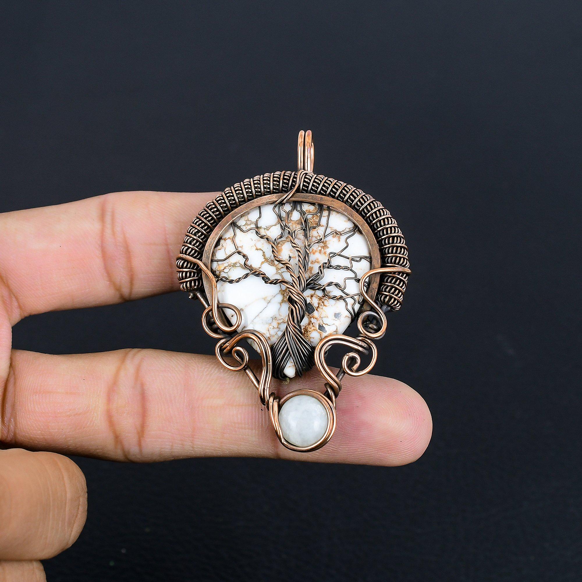 

Кулон Дикая Лошадь, Ювелирные изделия с драгоценными камнями, Кулон ручной работы, обернутый медной проволокой 999 пробы, Ювелирные изделия новейшего дизайна 2.52 Inches