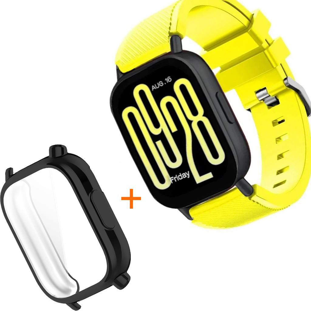 Silicone Strap With TPU Case For Xiaomi Redmi Watch 5 Active Lite Smart Watch Wrist Band And Case For Redmi Watch 5 Active Lite