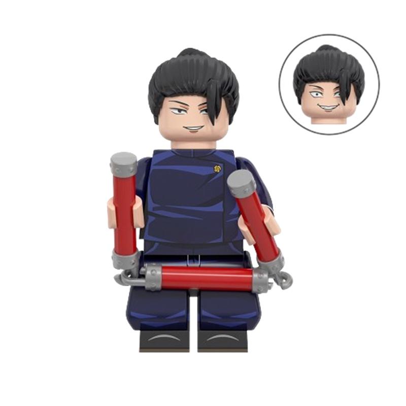 Wm6140 Serie Cartoni Animati Jujutsu Kaisen Zenin Maki Inumaki Puzzle per Bambini Blocchi da Costruzione Confezione)