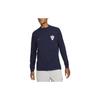 Nike Jackets Men's Dark Blue Crew Neck Moderate Other DH4743-498