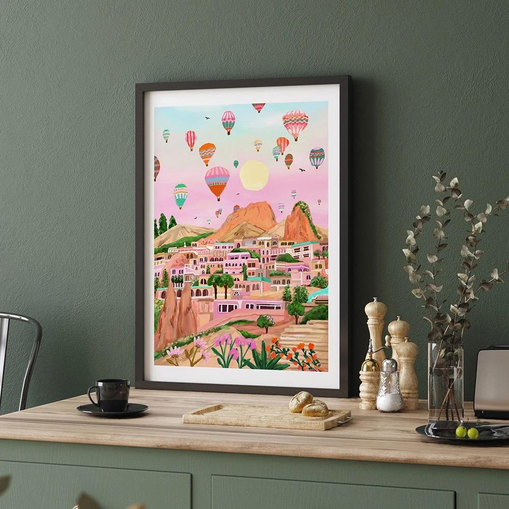 Rosa Dubrovnik Osaka Castle Kirschblüte Japan Wand Kunst Leinwand Malerei Nordic Poster Und Drucke Bild Für Wohnzimmer Dekor Kein Rahmen