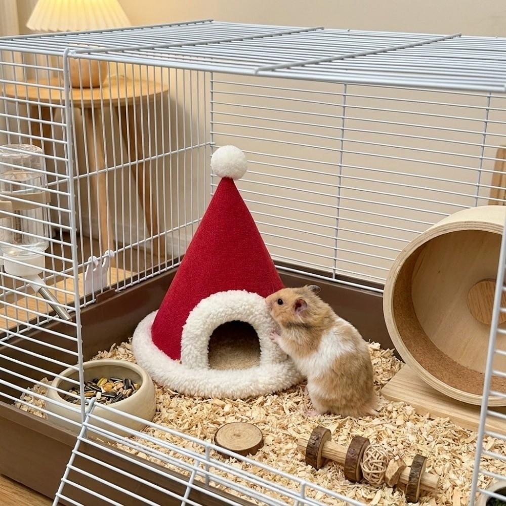 Soft Plush Hamster Sleeping Nest Thickened Warm Pet Cotton Hut New Year