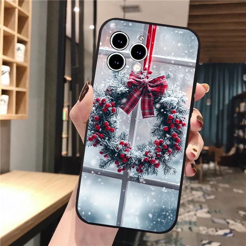 

Phone Case Carcasa Funda For iPhone 17 Pro Max Air 16 15 14 13 Pro Max 15 16 Pro 15Plus 16E Aesthetic Christmas Case iPhone 13ProMax