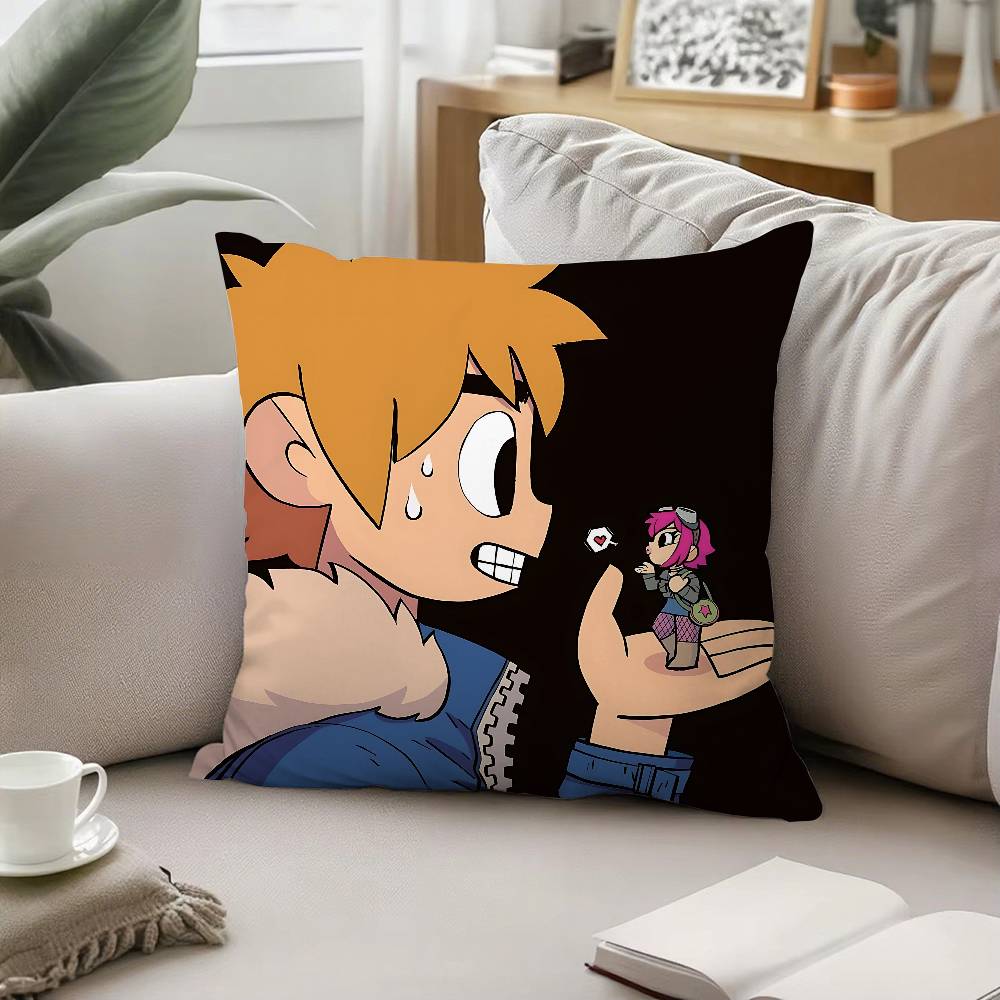 Funny Scott Pilgrim Vs The World Pillow Case Pattern Printed Pillowcase For Living Room Sofa Cushion Cover Bedroom Decor