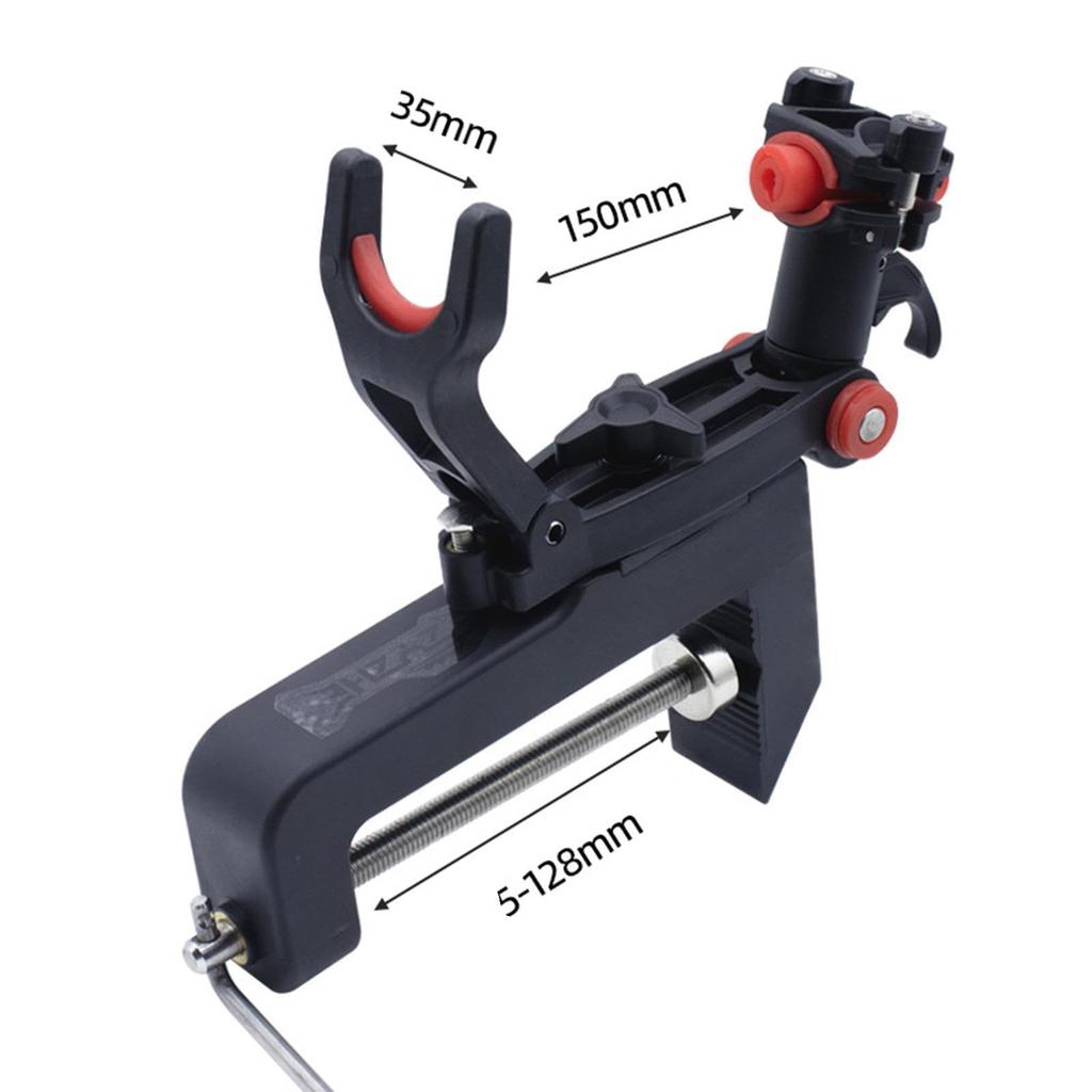 Suport pentru lansetă de pescuit pliabil Toysmith Trepied reglabil Lansetă de pescuit Barcă Exterior Suport pentru barcă (Negru)