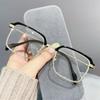 Blue Ray Blocking Anti-Blue Light Lesebriller Ultralette metall firkantede briller Øyebeskyttelse Optisk brillebriller