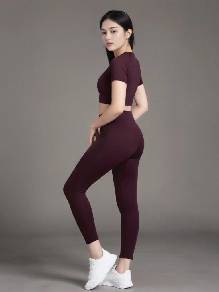 2025 Women's Quick-Dry Yoga & Running Set: Short Sleeve Suit for Hiking, Morning Runs, and Gym Workouts.
