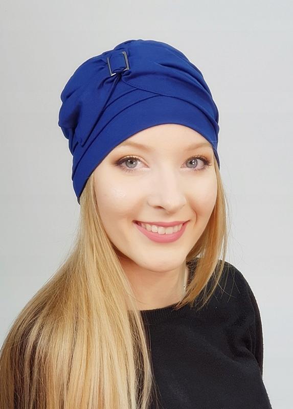 Rosalia Cornflower Blue Viscose Turban Double Cap Even After Chemotherapy