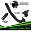 212Cc Exhaust Pipe Kit Compatible With Predator 212 196Cc 224Cc Coleman Mini Bike CT200U CT200U-EX BT200X KT196 Go Kart Baja Warrior GX160 GX200 OHV