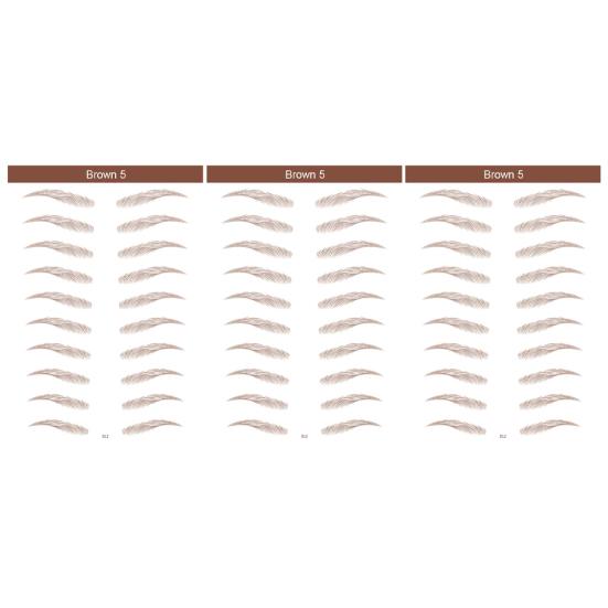 3Pcs 6D Lasting Natural Bionic Eyebrow Tattoo Eye Makeup Water Transfer Sticker