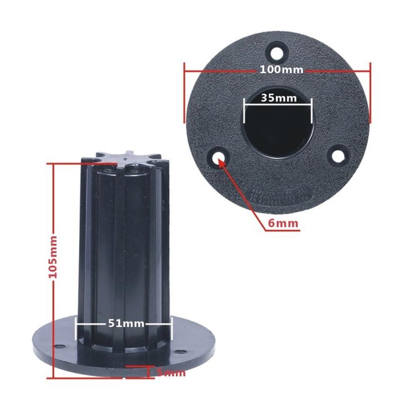 Heavy Duty Plastic Speaker Stand Top Hat Bracket For Home Theater DJ Studio Mounting Accessories Black