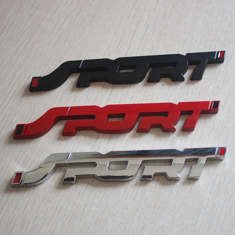 3D Metall Auto Logo Sport Heck- & Karosserieaufkleber