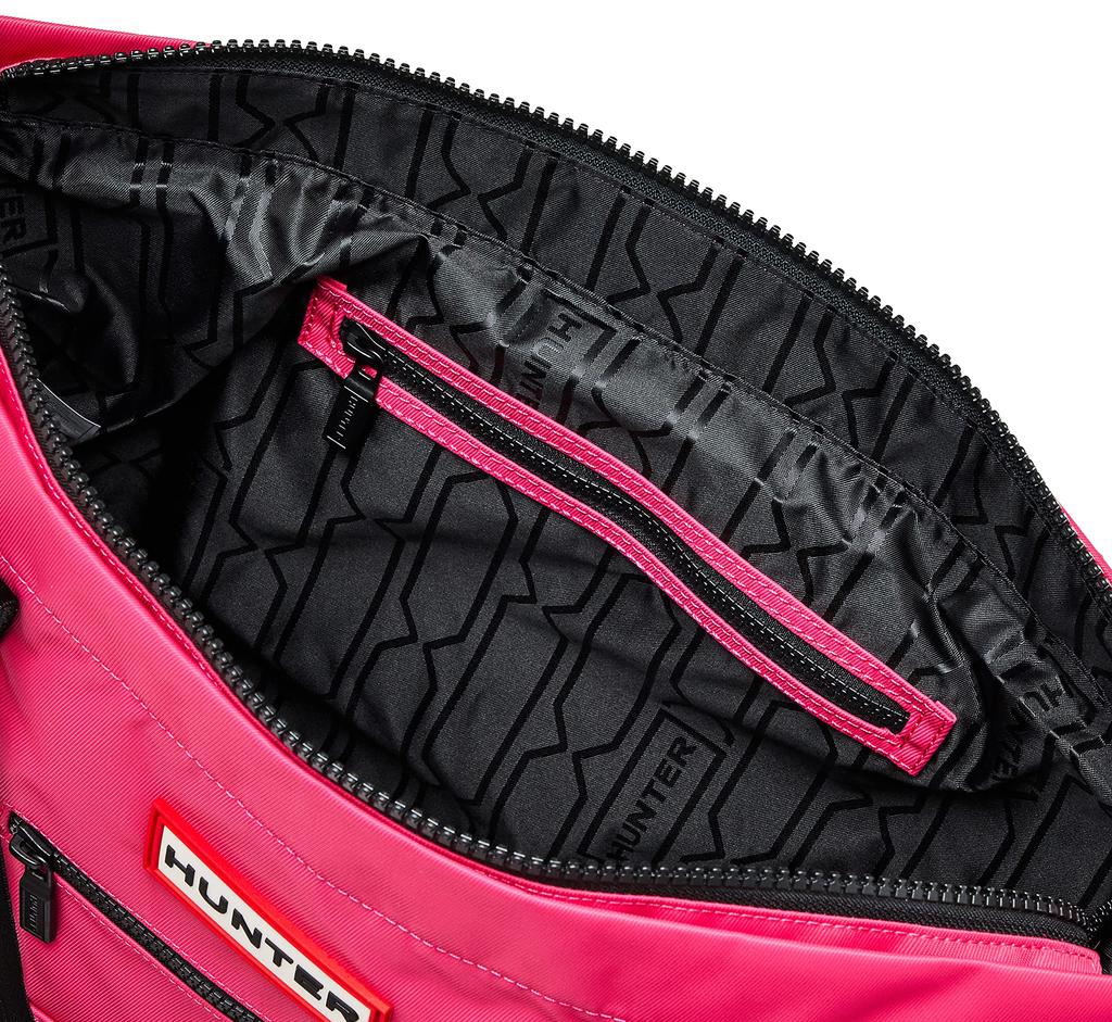 Hunter Medium Nylon Top Clip UBS1201KBM1 Women's Tote, Pink,