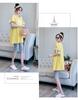 Korean-Style Maternity Summer T-Shirt and Mid-Length Dress Two-Piece Set