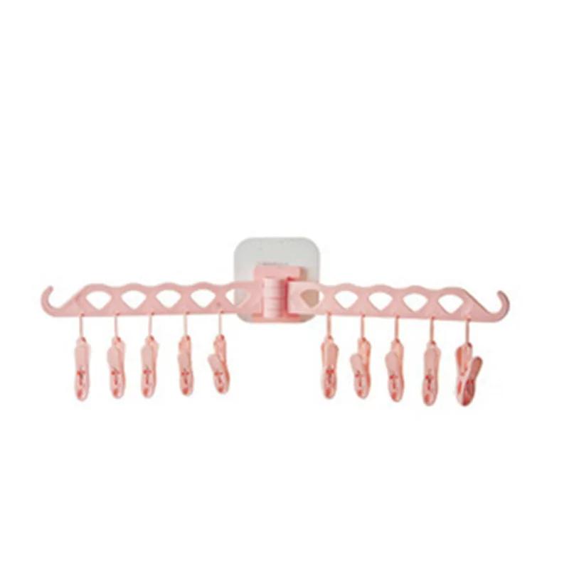 Clothes Rack Multi-clip Socks Clip Drying Rack Hook Clothes Support Household Underwear Baby Baby Multifunctional Storage Clip