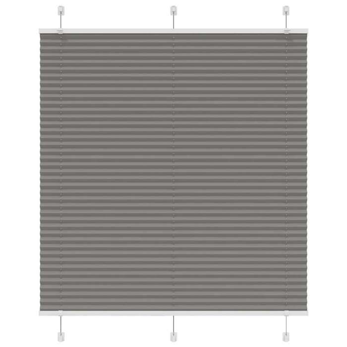 VidaXL Store Plissé Anthracite 120x150 Cm Largeur Du Tissu 119,4 Cm, Store Plissé De Fenêtre, Store Accordéon, Store Plissé 4015096