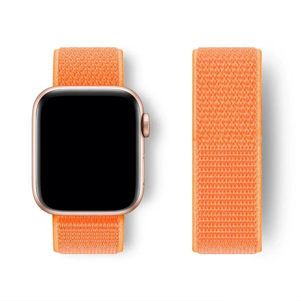 Nylon Band for Apple Watch Strap 49mm 45 41mm 44mm 40mm 42mm 38mm Adjustable Elastic Bracelet iWatch Ultra Series 9 3 4 5 SE 678