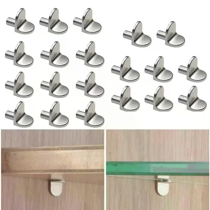 20 Stück Regalbodenträger L-förmige Kleiderschrank-Regal-Befestigungswinkel Bücherregal Holz Glas Einlegeboden Möbelhalter Halter