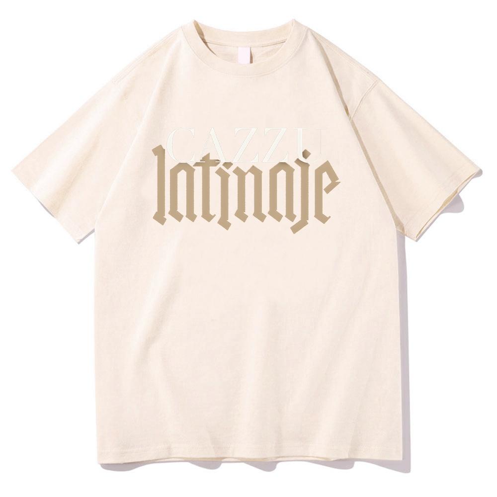 Cazzu Latinaje 2025 Album Cotton Tshirt Round Neck Summer Tshirt Casual Retro Mens Y2K Quality Comfortable Tshirt