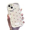 Pink polka dots are suitable for iphone16promax mobile phone case, the new Apple 15 anti-drop 14pro, Japan and Korea 13/12.