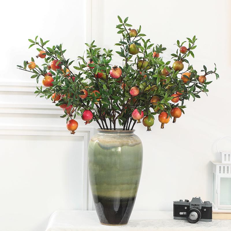 Simulation Pomegranate Fruit New Year's Home Living Room Decoration Bonsai Fake Flower Photography Props Simulation Fruit