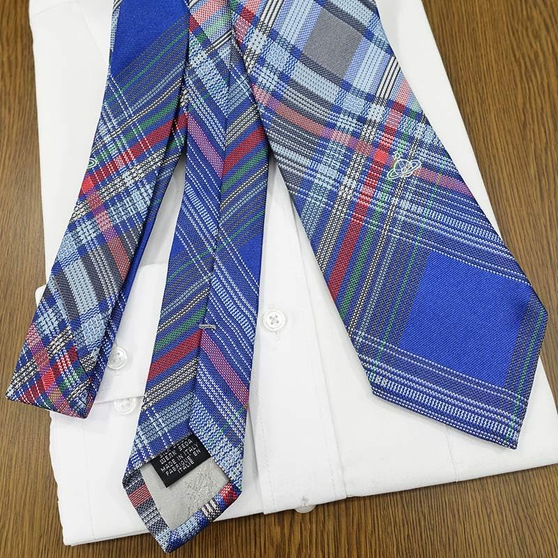 Vivienne Westwood Necktie, Brand Name Necktie, Vivienne Westwood Necktie (8.5cm Width), VW135, Bluemulticolor [product]