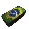 Brasil Flag Merch Pen Box Large-capacity For School  Pen Case Gift