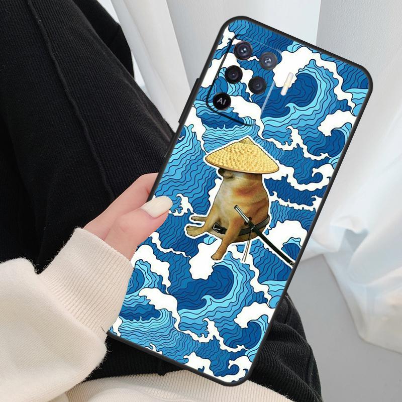 Doge Case For Oppo A40 A60 A80 A5 Pro A15 A16 A17 A57 A77 A94 A74 A54 A76 A96 A18 A38 A58 A78 A98