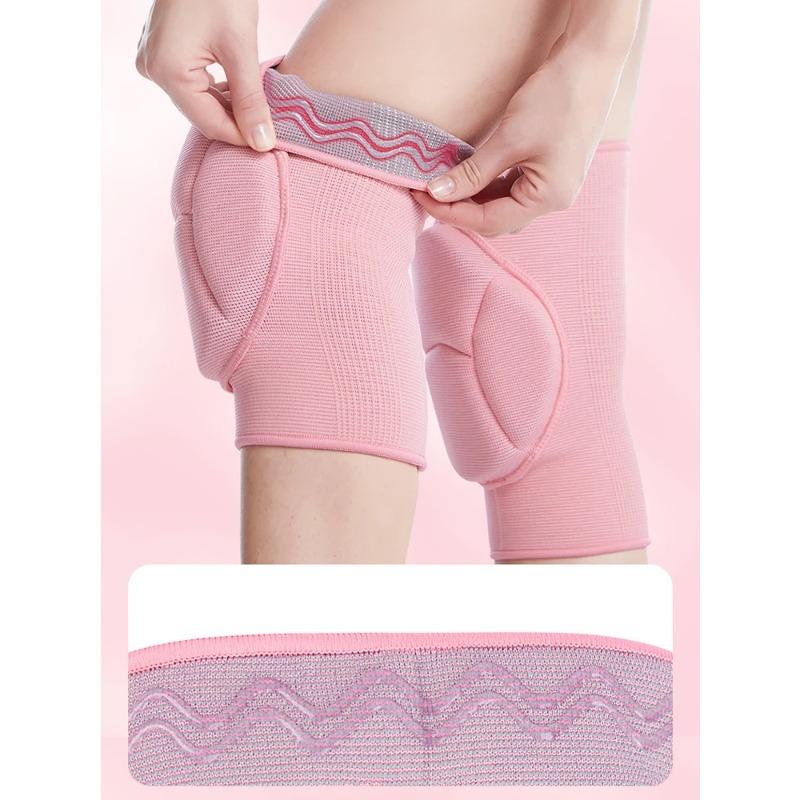 1 Piece of Active Compression Elastic Knee Pads Thickened Sponge Knee Pads Support for Dance TrainingRunningYoga Fitness